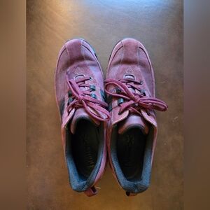 Hotter Maroon and Black Suede Sneakers Women's UK Size 8